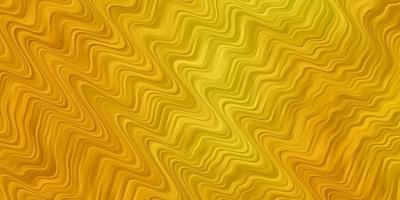 Dark Yellow vector pattern with wry lines.