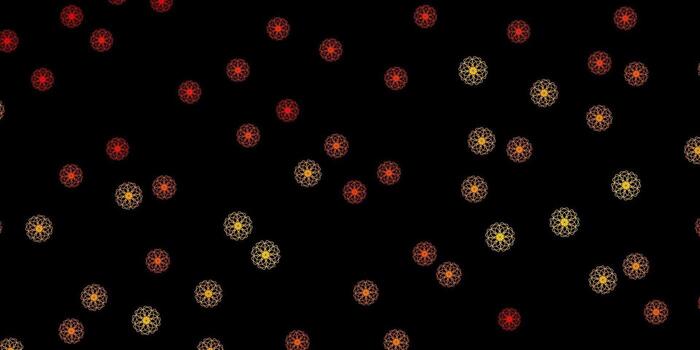 Fondo de vector naranja oscuro con formas aleatorias.