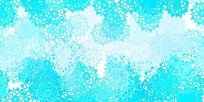 Light Pink, Blue vector background with christmas snowflakes.