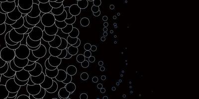 Dark BLUE vector pattern with spheres.