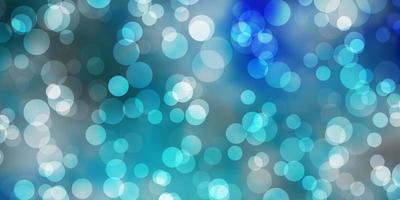 Light BLUE vector texture with circles.