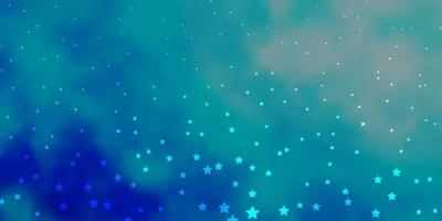 Dark BLUE vector pattern with abstract stars.