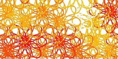 Light Orange vector pattern with lines.