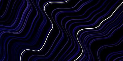 Dark BLUE vector pattern with curves.