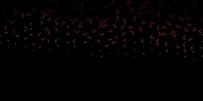 Dark Pink, Red vector backdrop with mystery symbols.