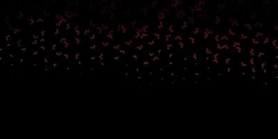 Dark Pink, Red vector backdrop with mystery symbols.