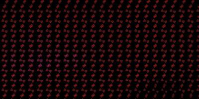 Dark Pink, Red vector pattern with magic elements.