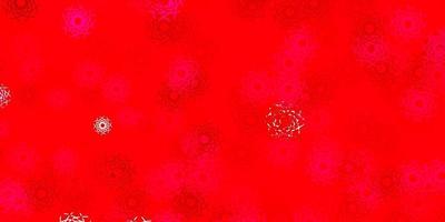 patrón de vector rosa claro, rojo con formas abstractas.