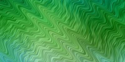Light Blue, Green vector pattern with curves.