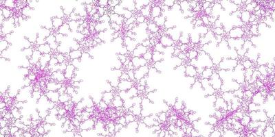 Light Purple vector pattern with curved lines.