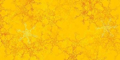 Light Yellow vector background with curves.