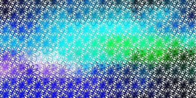 Light Blue, Green vector layout with curves.