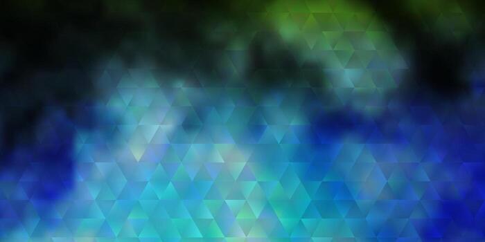 textura de vector azul claro, verde con estilo triangular.