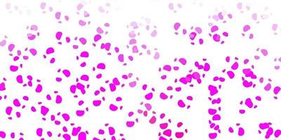 Light purple, pink vector backdrop with chaotic shapes.