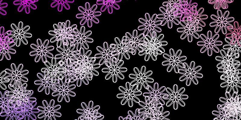 Dark Purple, Pink vector background with random forms.