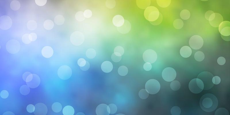 Light Blue, Yellow vector template with circles.