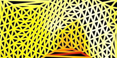 Dark yellow vector polygonal background.