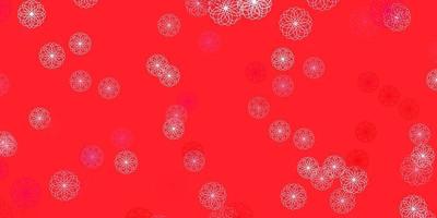 Light Red vector background with bubbles.