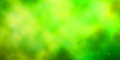 Light Green vector layout with bright stars.