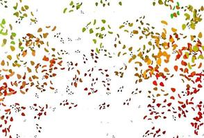 Light Green, Red vector pattern with chaotic shapes.