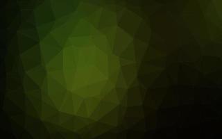 Dark Green vector abstract mosaic background.