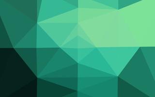 Light Green vector polygon abstract background.