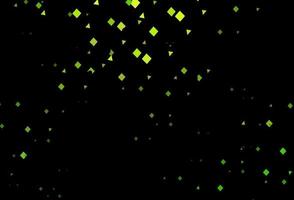 Dark green vector backdrop with lines, circles, rhombus.