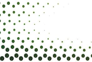 Light green vector cover with spots.