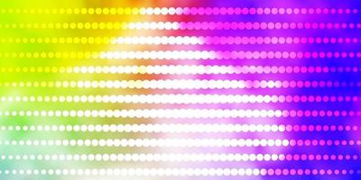 Light Multicolor vector template with circles.