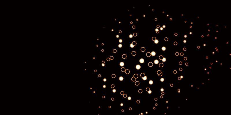 Dark Orange vector template with circles.