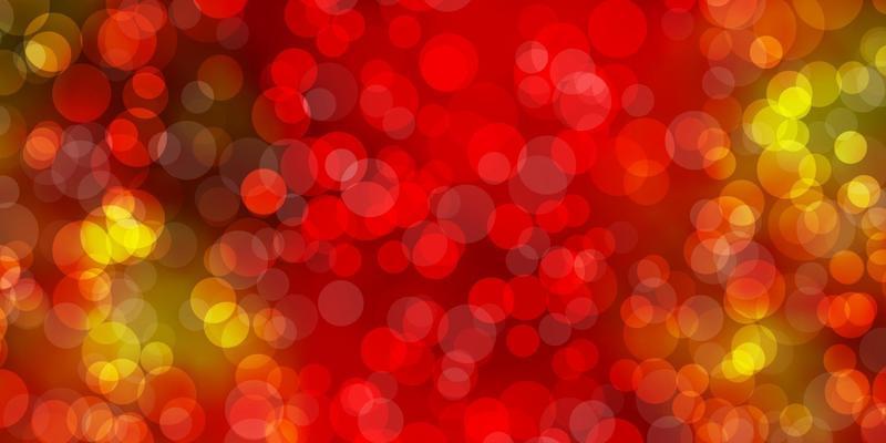 Light Orange vector template with circles.
