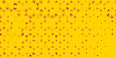 textura de vector amarillo claro con líneas torcidas.