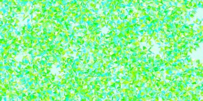 Light Blue, Green vector background with christmas snowflakes.