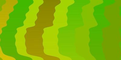 Light Green, Yellow vector backdrop with curves.