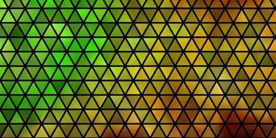 Light Green, Yellow vector background with polygonal style.