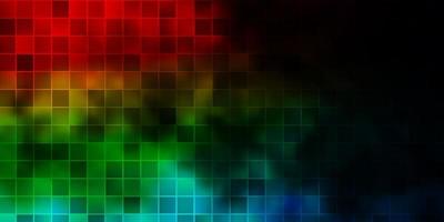 Dark Multicolor vector background with rectangles.