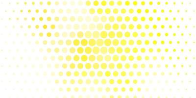 Light Green, Yellow vector background with spots.