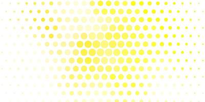 Light Green, Yellow vector background with spots.