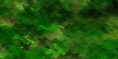 Light Green, Yellow vector backdrop with lines, rhombus.