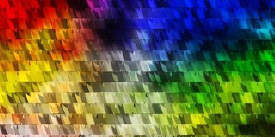 Light Multicolor vector backdrop with lines, triangles.