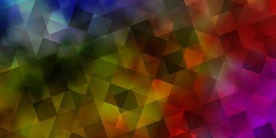 Light Multicolor vector layout with rectangles, triangles.