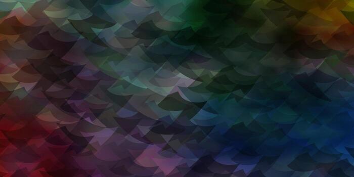 Light Multicolor vector layout with lines, triangles.
