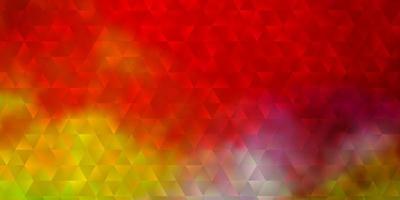 Light Multicolor vector template with crystals, triangles.