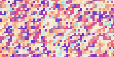 patrón de vector multicolor claro en estilo cuadrado.