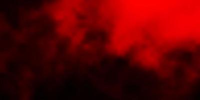 Dark Orange vector backdrop with cumulus.