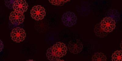 Light Blue, Red vector natural layout with flowers.