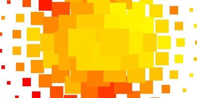 textura de vector naranja claro en estilo rectangular.