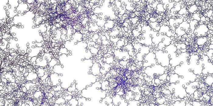 Light Blue, Red vector pattern with curved lines.