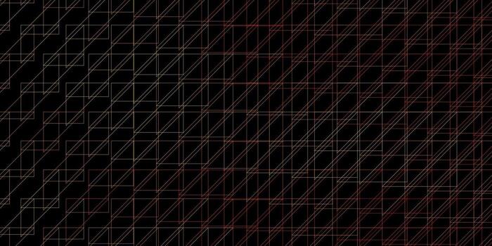 Dark Orange vector pattern with lines.
