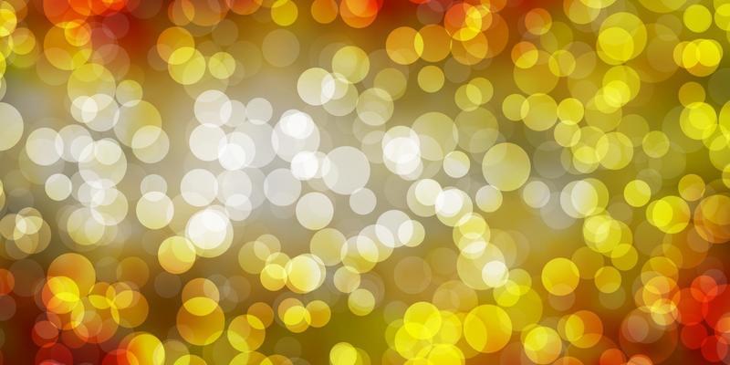 Light Orange vector background with spots.